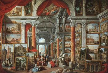 Giovanni Paolo Pannini : Picture Gallery With Views Of Modern Rome